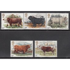 Gran Bretaña - Correo 1984 Yvert 1117/21 ** Mnh Fauna