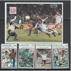 Lesotho - Correo Yvert 1120/3+Hb 113 ** Mnh  Deportes fútbol