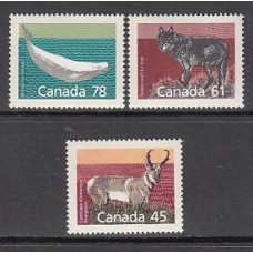 Canada - Correo 1990 Yvert 1125/7 ** Mnh Fauna