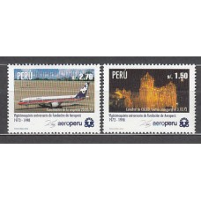 Peru - Correo 1998 Yvert 1127/8 ** Mnh Avión