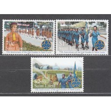 Santa Lucia - Correo Yvert 1127/9 ** Mnh  Scoutismo