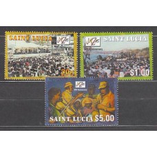 Santa Lucia - Correo Yvert 1134/6 ** Mnh Música