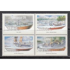 Canada - Correo 1990 Yvert 1135/8 ** Mnh Barcos