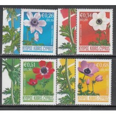 Chipre - Correo 2008 Yvert 1135/8 ** Mnh Flores
