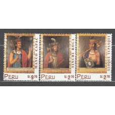 Peru - Correo 1998 Yvert 1139/41 ** Mnh Emperadores Incas