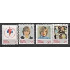 Antartida Britanica Correo Yvert 114/17 ** Mnh  Personajes. Diana de Gales