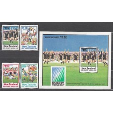 Nueva Zelanda - Correo 1991 Yvert 1141/4+H,79 ** Mnh Deportes