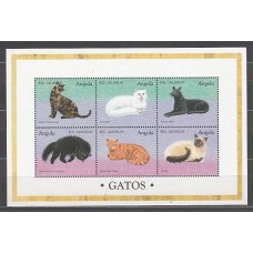 Angola Correo Yvert 1145/50 ** Mnh  Fauna gatos