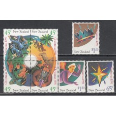 Nueva Zelanda - Correo 1991 Yvert 1145/51 ** Mnh Navidad