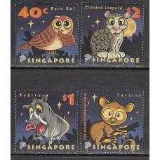 Singapur - Correo Yvert 1151/4 ** Mnh  Fauna