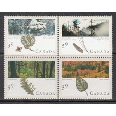 Canada - Correo 1990 Yvert 1153/6 ** Mnh Flora