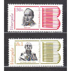 Venezuela - Correo 1984 Yvert 1154/5 ** Mnh Personajes