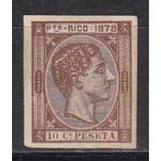 Puerto Rico Sueltos 1878 Edifil 19s * Mh  Bonito