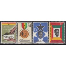 Ghana - Correo 1962 Yvert 116/9 ** Mnh