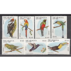 Nicaragua - Correo 1981 Yvert 1161/4 + A 966/8 ** Mnh Fauna aves