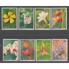 Zaire - Correo Yvert 1161/8 ** Mnh   Flores