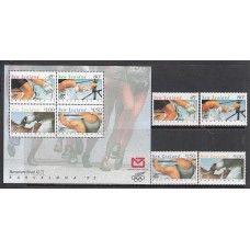 Nueva Zelanda - Correo 1992 Yvert 1164/7+H,82 ** Mnh Deportes