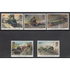 Gran Bretaña - Correo 1985 Yvert 1168/72 ** Mnh Trenes