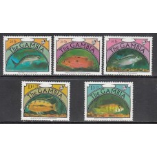 Gambia - Correo 1992 Yvert 1169/72 ** Mnh  Fauna peces