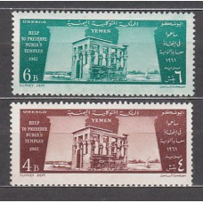 Yemen Reino - Correo Yvert 117/8 ** Mnh  Monumentos de Nubia