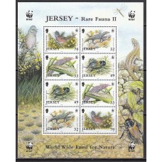 Jersey - Correo 2004 Yvert 1170/3 mini hoja ** Mnh Fauna