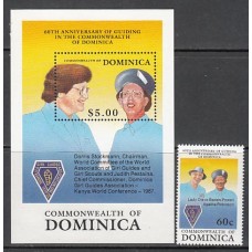Dominica - Correo 1989 Yvert 1177+Hb 159 ** Mnh Scoutismo