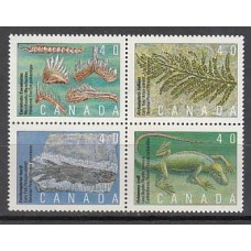 Canada - Correo 1991 Yvert 1180/3 ** Mnh Fauna Prehistorica