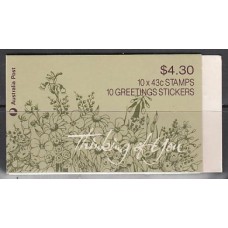 Australia - Correo 1990 Yvert 1183a Carnet ** Mnh Flores