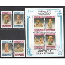 Grenada-Grenadines - Correo Yvert 1184/7+H.212 ** Mnh Navidad