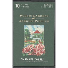 Canada - Correo 1991 Yvert 1185 Carnet ** Mnh Jardines