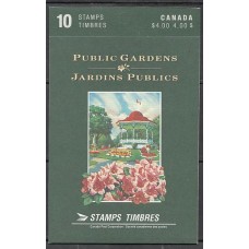 Canada - Correo 1991 Yvert 1185 Carnet ** Mnh Jardines