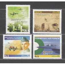 Pakistan - Correo Yvert 1187/90 ** Mnh Armada aérea