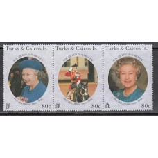 Turk y Caicos - Correo Yvert 1187/9 ** Mnh  Isabel II