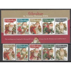 Gibraltar - Correo 2006 Yvert 1188/92+H.76 ** Mnh Navidad