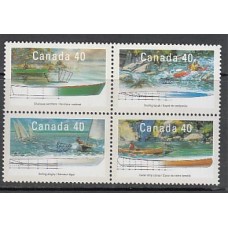 Canada - Correo 1991 Yvert 1191/4 ** Mnh Barcos