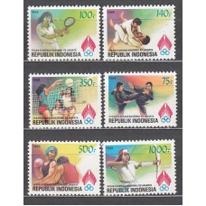 Indonesia - Correo 1989 Yvert 1196/201 ** Mnh  Deportes