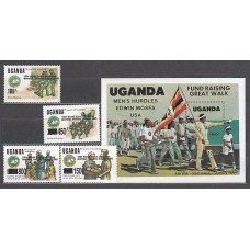 Uganda - Correo Yvert 1197/200+H 218 ** Mnh   Scoutismo