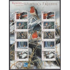 Man - Correo 2004 Yvert 1199/203 pliego de 2 series ** Mnh Navidad