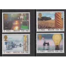 Gran Bretaña - Correo 1986 Yvert 1210/3 ** Mnh Industria