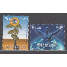 Peru 1999 Upaep Yvert 1211/2 ** Mnh