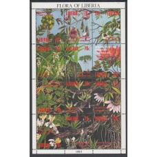 Liberia - Correo 1993 Yvert 1219/30 ** Mnh  Flores