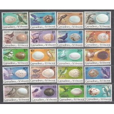 San Vicente-Grenadines - Correo Yvert 122/41 ** Mnh Fauna aves