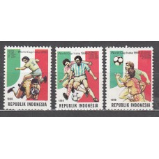 Indonesia - Correo 1990 Yvert 1225/7 ** Mnh  Fauna fútbol