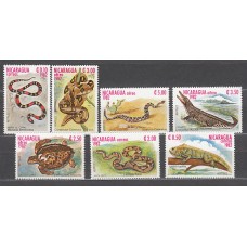 Nicaragua - Correo 1982 Yvert 1228/30 + A 1008/11 ** Mnh Fauna