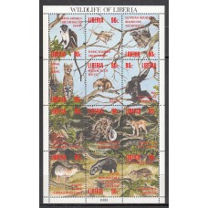 Liberia - Correo 1993 Yvert 1231/42 ** Mnh  Fauna