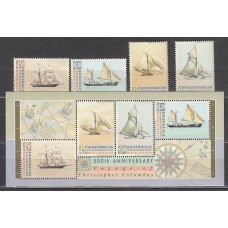 Australia - Correo 1992 Yvert 1232/35+Hb 17 ** Mnh Barcos