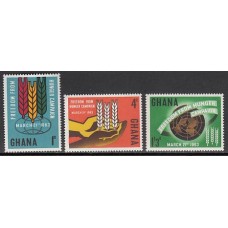 Ghana - Correo 1963 Yvert 124/6 ** Mnh