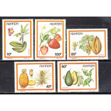 Ruanda - Correo Yvert 1241/5 ** Mnh  Frutas