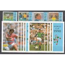 Dominica - Correo 1990 Yvert 1243/6+Hb 173/4 ** Mnh Deportes fútbol