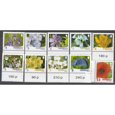 Guernsey - Correo 2009 Yvert 1248/57 ** Mnh Flora